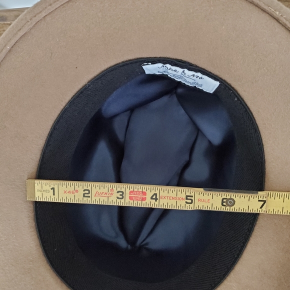 ANNA & AVA CAMEL FEDORA HAT - Picture 6 of 10